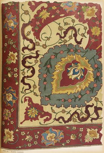 (INDIAN CARPETS.) HENDLEY, THOMAS HOLBEIN. Asian Carpets: XVI. and XVII. Century Designs from the Jaipur Palaces.